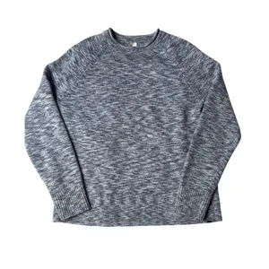 Lululemon Sweater Night Sea Blue Boxy Cotton Blend Size Medium thumbnail 2