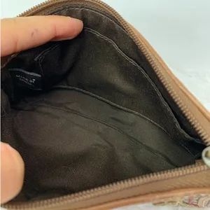 COACH Brown Signature Canvas Wristlet thumbnail 8