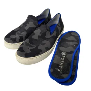 Rothys The Original Black Gray Camo Slip on‎ Sneaker Shoes Womens Size 8 Casual thumbnail 1