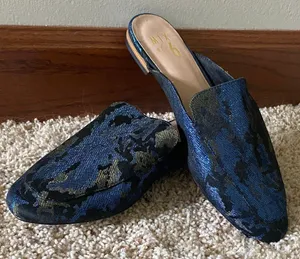 Sparkly Patterned Mules thumbnail 1