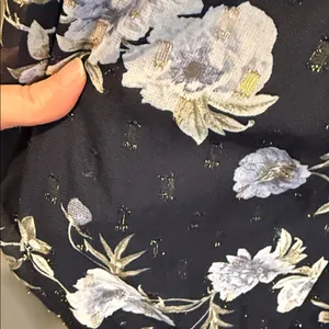 Betsy & Adam Floral Maxi Dress Navy‎ Blue Size 2 NWT Wedding Guest thumbnail 11