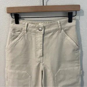 Aritzia Wilfred Free Brennan Pant Light Birch Stretch High Rise Carpenter‎ thumbnail 5