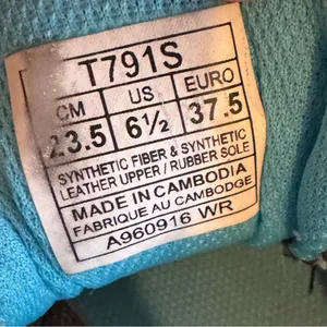 ASICS Gray and Blue Sneakers size 6.5 thumbnail 9