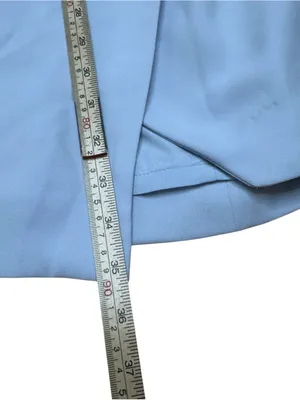 J.Crew Women’s 00 Light Blue Wrap Dress Long Sleeve Tie Waist Cocktail Mini XXS thumbnail 9