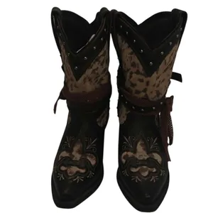 Brown Leopard rockin country Boots sz 7 thumbnail 2