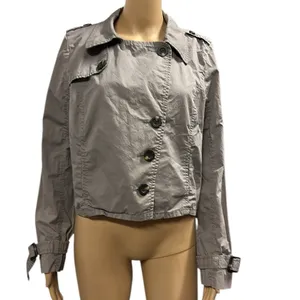 Caslon Cotton Tan Khaki Button Up Lightweight Jacket Imported Womens Large thumbnail 7