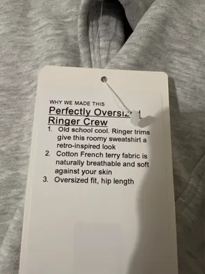 Lululemon Perfectly Oversized ringer Crew thumbnail 3