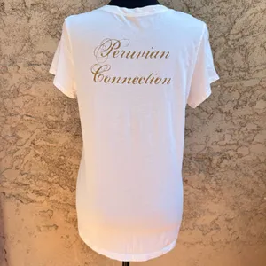 NWOT Peruvian Connection Ivory Knit Top thumbnail 3