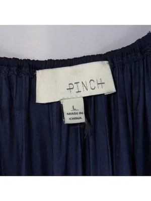 Pinch Navy Blue Smocked Waist Maxi Dress L thumbnail 7