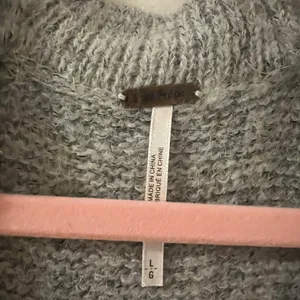 Grey knit long cardigan thumbnail 2