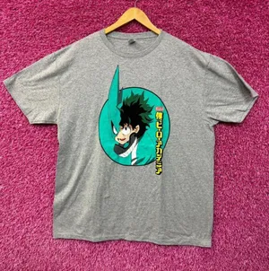 My Hero Academia Deku Izuku Midoriya Anime T-shirt Size 2XL thumbnail 1