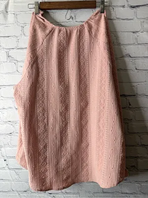FRYE Dusty Rose Crochet-Detail Peasant Blouse XL thumbnail 11