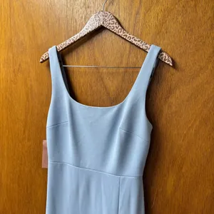 BHLDN Anthropologie Adena Dress Sleeveless Bridesmaid Gown Light Blue 6 NWT NEW thumbnail 4