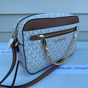 Michael Kors Jet set Large Zip Chain Crossbody - Vanilla thumbnail 5