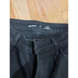 Old navy high rise wow super skinny black wash dark jeans size 10P thumbnail 4