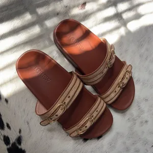 J.Crew Sandals Leather Brown Tan thumbnail 1
