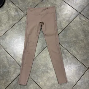 Alo Yoga 7/8 High-Waist Airbrush Legging - Taupe- Sz S Double Mesh Side Outdoor thumbnail 6