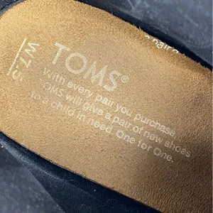 Toms Leila Bootie Ankle Boot Wool Suede Colorblock Gray‎ Black 7.5 thumbnail 10