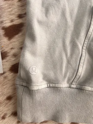 Lululemon light gray scuba hoodie size 8 thumbnail 6