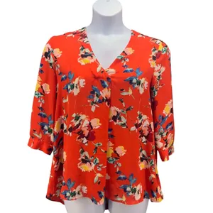 Rose‎ And Olive Boho Blouse Red Large thumbnail 3