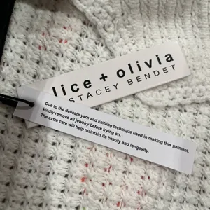 NWT Alice + Olivia ANDERSON CARDIGAN White Multi Roses M thumbnail 9