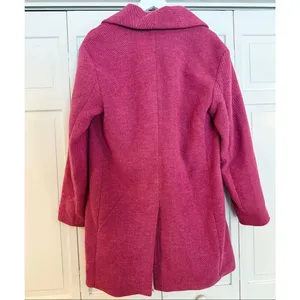 Avec les Filles pink oversized shawl neck peacoat size M thumbnail 6