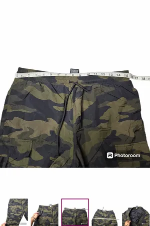 Pink by Victoria's Secret Camo Green Cargo Jogger Pants thumbnail 5