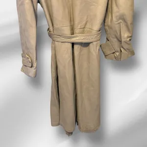 Vintage 24 K Leather By Dan‎ Di Modes Leather Coat with Real Fur Collar thumbnail 6