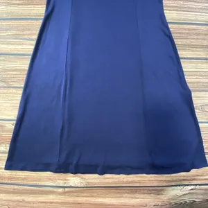Michael Kors Navy Blue Flared Dress Size Small Short Sleeve Gold Trim thumbnail 3