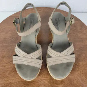 Timberland Earthkeepers Whittier Womens Sandals 9 Gray Jute Leather Wedge 8260R thumbnail 6
