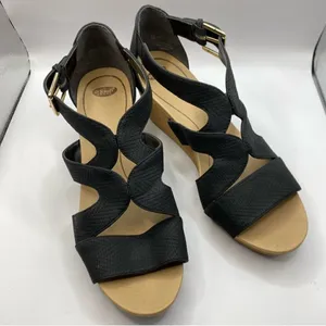 Dr Scholls Bailey Wedge Sandals in Black Size‎ 8.5 B39 thumbnail 10