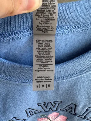 Hawaii Live Aloha Gildan Hibiscus Embroidered Sweatshirt, Blue, Size Medium thumbnail 13