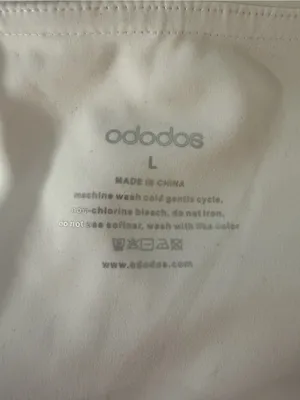 Ododos White Straight Leg Yoga Pants - Size Large thumbnail 4