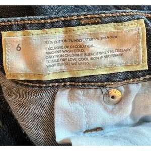 Loft Jeans Womens Size 6 Curvy Boot Mid Rise Pockets Zip Close Dark Wash Classic thumbnail 4