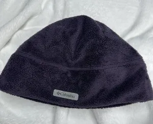 Columbia Hat Beanie Womens L Purple Fleece Omni-Heat Thermal Lined Winter Ski thumbnail 1