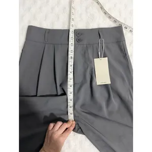 Halara Flex™ Gray High Waisted Body Sculpt Waist-Slimming Wide Leg Work Pants MP thumbnail 7