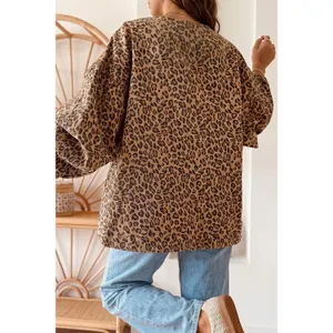 Leopard Print Denim Jacket thumbnail 2