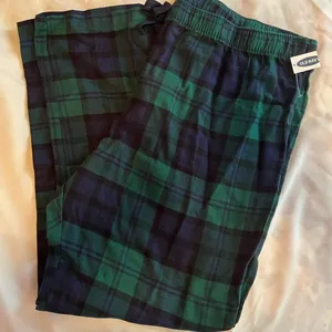 Old Navy Navy Tartan Plaid Pj Pants thumbnail 1