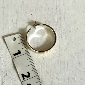 Chaps Yellow and white hoop earrings thumbnail 6