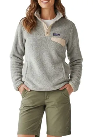 PATAGONIA Re-Tool Snap-T Fleece Pullover Women M Gray Outdoor Travel Timeless thumbnail 1