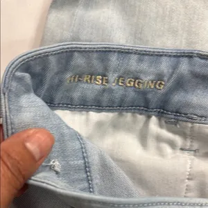 American Eagle Outfitters Light Blue Skinny Jeans thumbnail 7