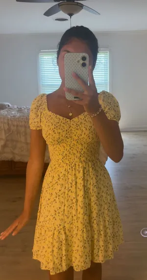 Hollister Dress Floral Mini thumbnail 1