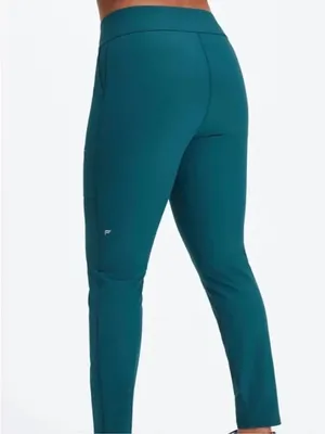 Fabletics NWT Midnight Wave Teal High Waisted Hybrid Cargo Pants Size Small thumbnail 3