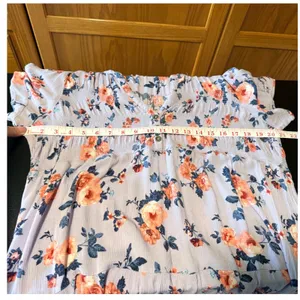 Knox‎ Rose Lavender Floral Tiered Maxi Dress XXL V-Neck Rayon Boho Fits L, XL thumbnail 4