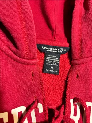 Abercrombie Y2K 90s Hooded Sweatshirt Size Medium thumbnail 3