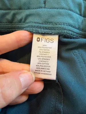 FIGS Zamora Jogger Scrub Scrubs Pants Teal Size Small thumbnail 7