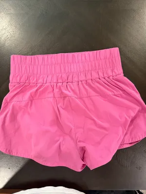 JoyLab Bright Pink Smocked Waist Athletic Shorts thumbnail 3