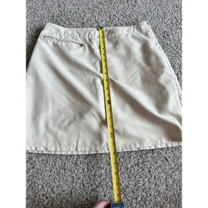 Patagonia Duway Skirt Skort Golf Pocket Zip Sides Beige Size 6 Pickleball Gym thumbnail 7