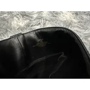 RALPH LAUREN MESA Black Leather Riding Gold Buckle Tall Equestrian Size 9 thumbnail 9