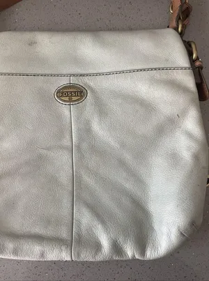 FOSSIL Explorer Flap Foldover Hobo Light blue Leather Slouch Shoulder Bag thumbnail 3